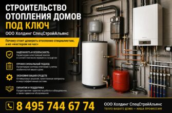 Профессиональное строительство отопления домов под ключ