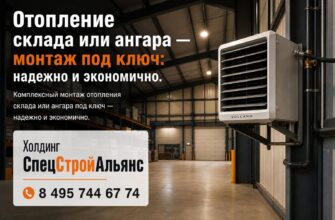 Отопление склада или ангара — монтаж под ключ