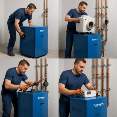 Установка котла Buderus Logano