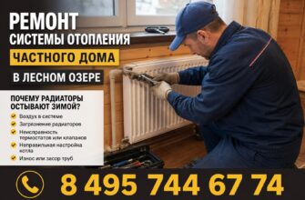 Ремонт системы отопления частного дома в Лесном Озере
