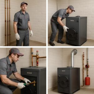 Установка котла Protherm Бобер