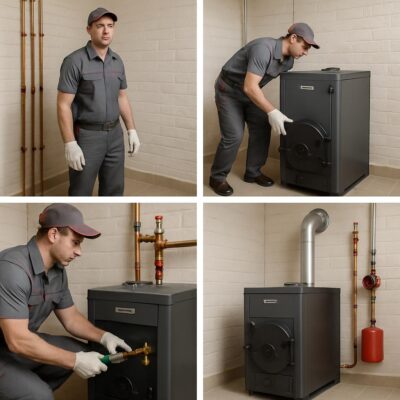 Установка котла Protherm Бобер