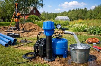Летнее обустройство скважины