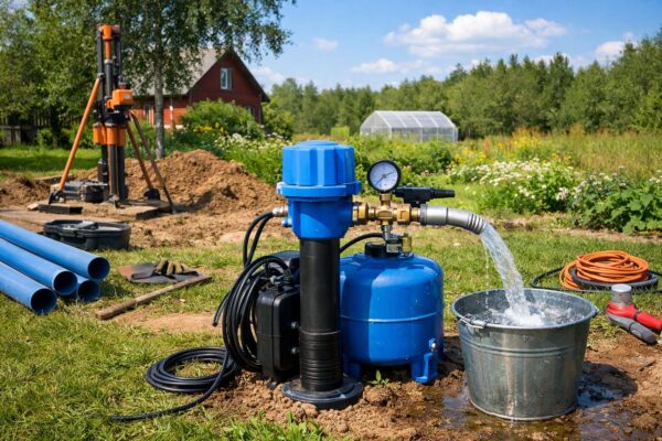 Летнее обустройство скважины