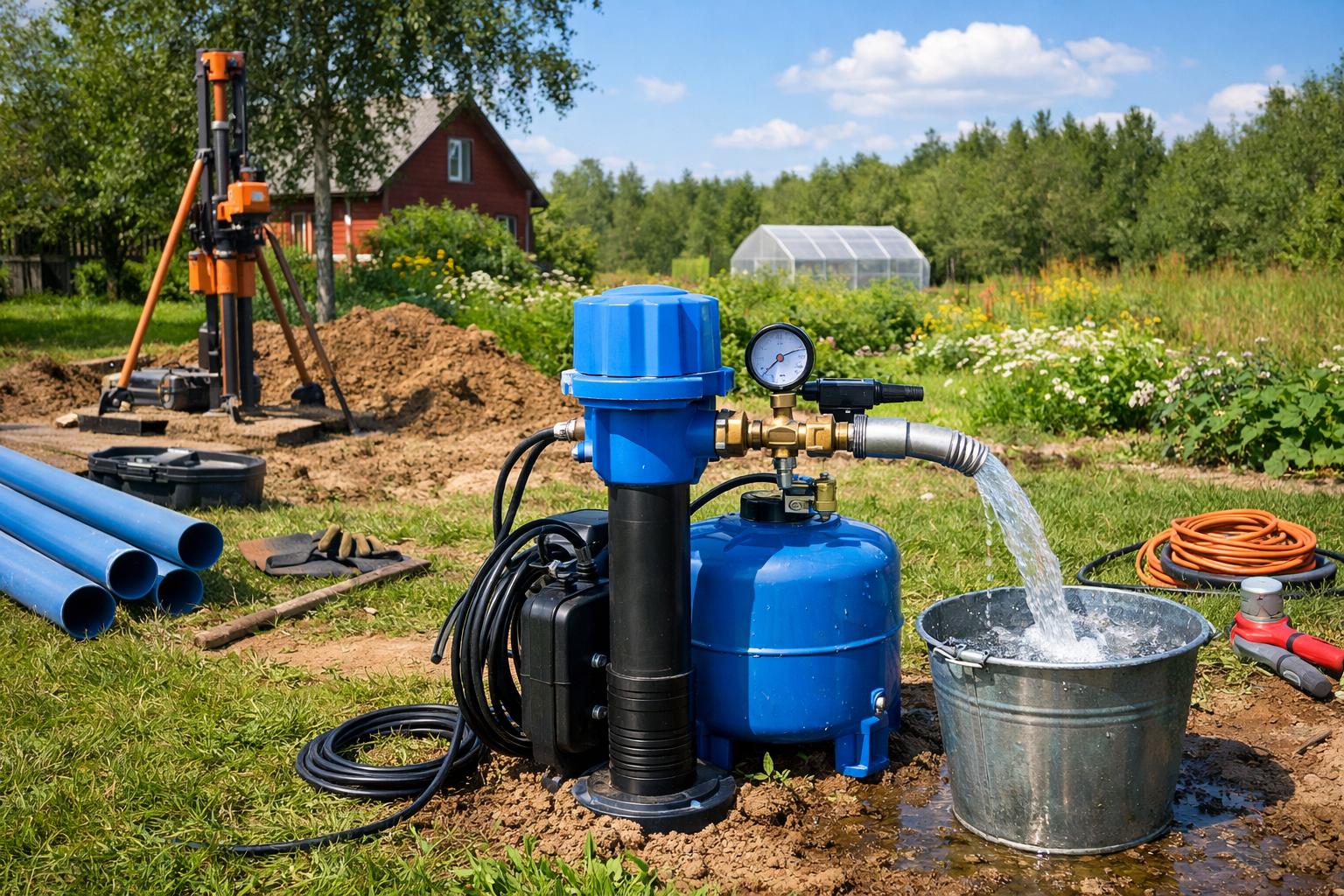 Почему лето — идеальное время для обустройства скважины