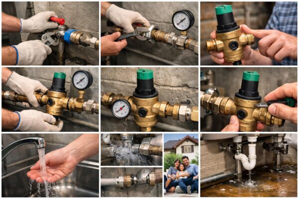 Установка редуктора давления воды в частном доме