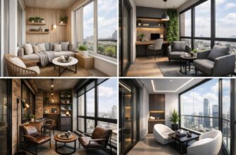 Современный дизайн балкона