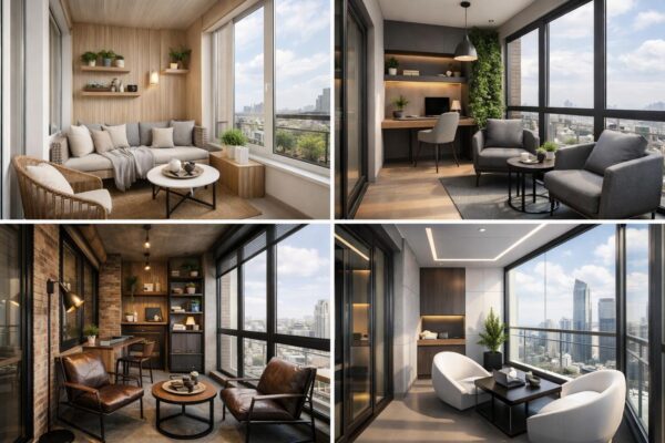 Современный дизайн балкона