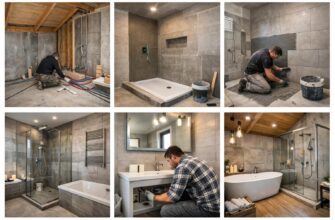 Обустройство ванной комнаты в частном доме