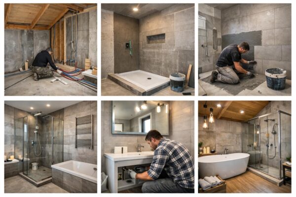 Обустройство ванной комнаты в частном доме