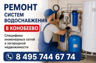 Ремонт систем водоснабжения в Конобеево