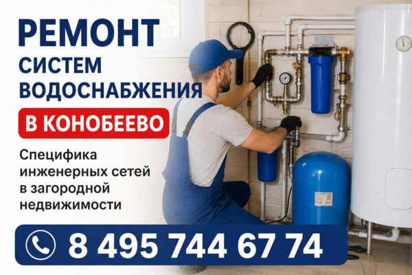 Ремонт систем водоснабжения в Конобеево