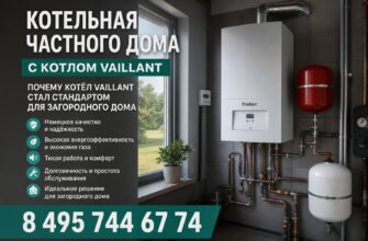 Котельная частного дома с котлом Vaillant