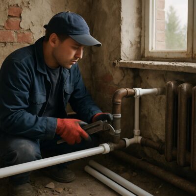 Как правильно заменить трубы отопления и водоснабжения в Лисавино