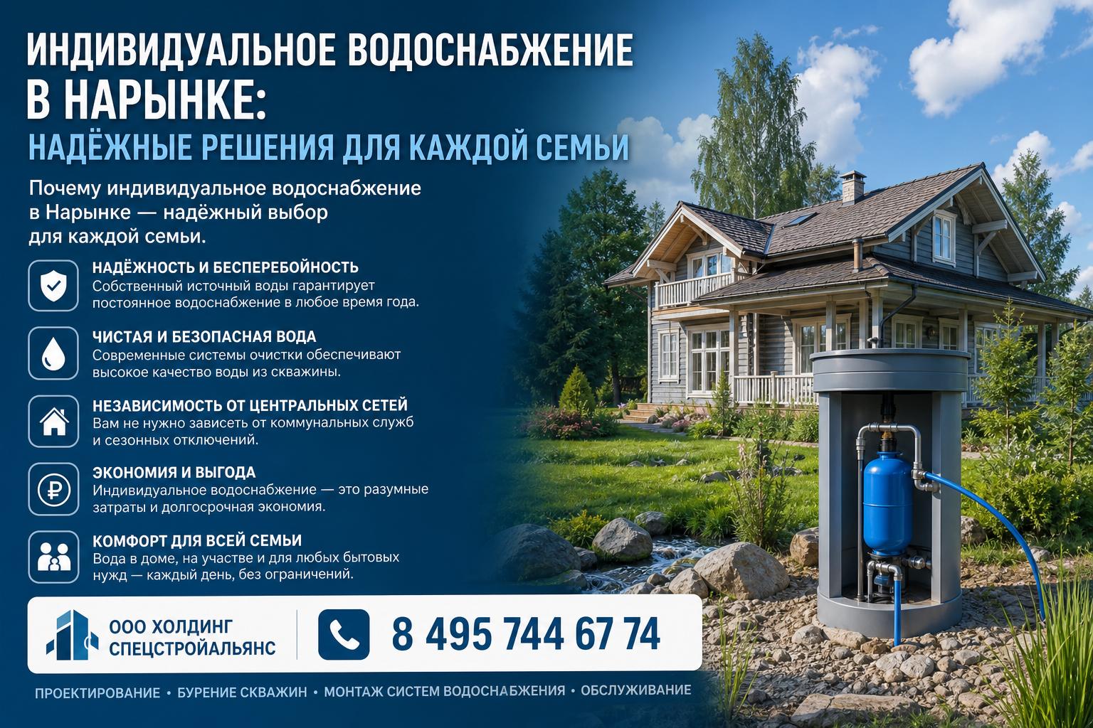 Почему индивидуальное водоснабжение в Нарынке — надёжный выбор для каждой семьи Почему индивидуальное водоснабжение в Нарынке — надёжный выбор для каждой семьи