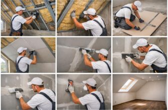 Отделка мансарды гипсокартоном