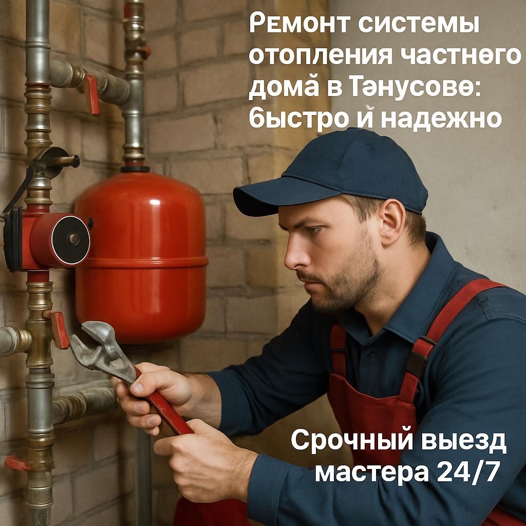 Ремонт системы отопления частного дома в Ганусово