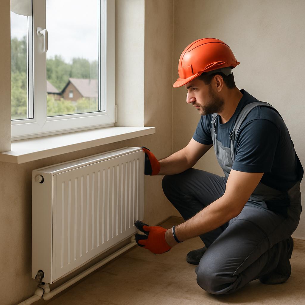 Установка радиаторов отопления