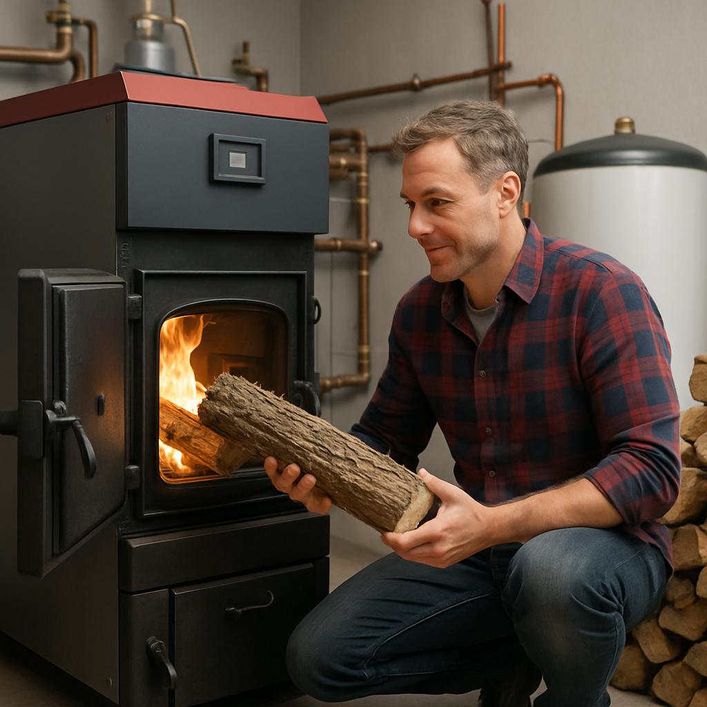 Частное отопление дровяным котлом