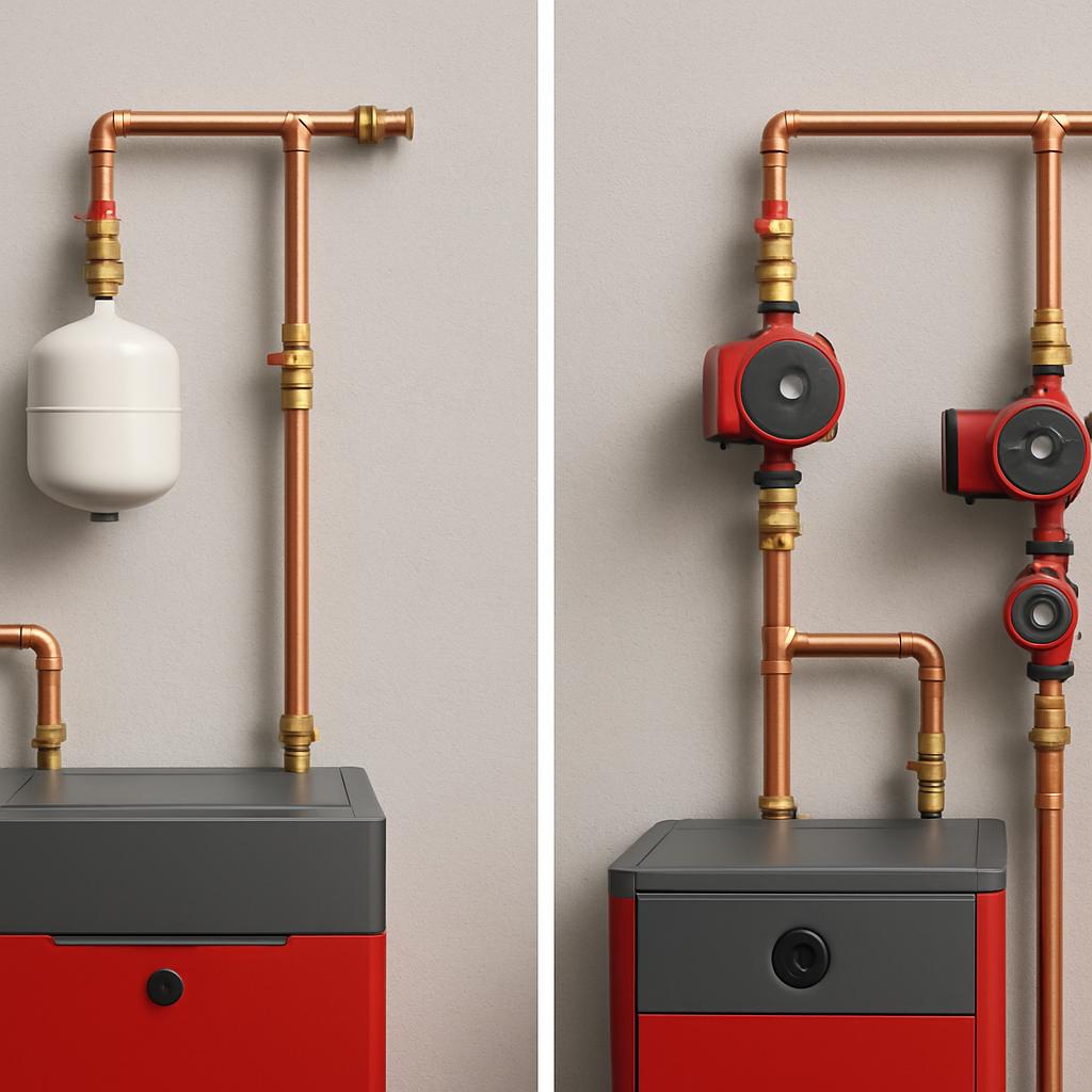 Куда ставить насос в системе отопления на подачу или в обратку.