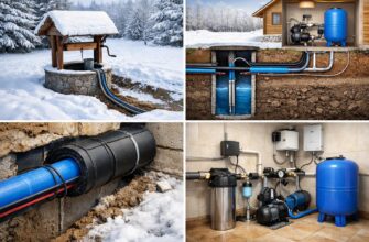 Зимний водопровод из колодца