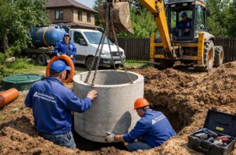 Монтаж выгребной ямы в Лобне
