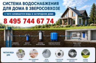 Система водоснабжения для дома в Зверосовхозе