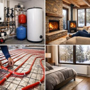 Устройство отопления в коттедже