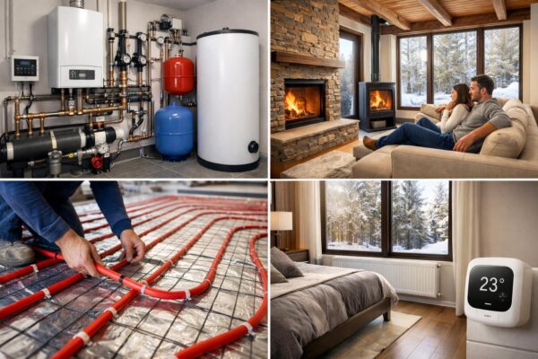 Устройство отопления в коттедже