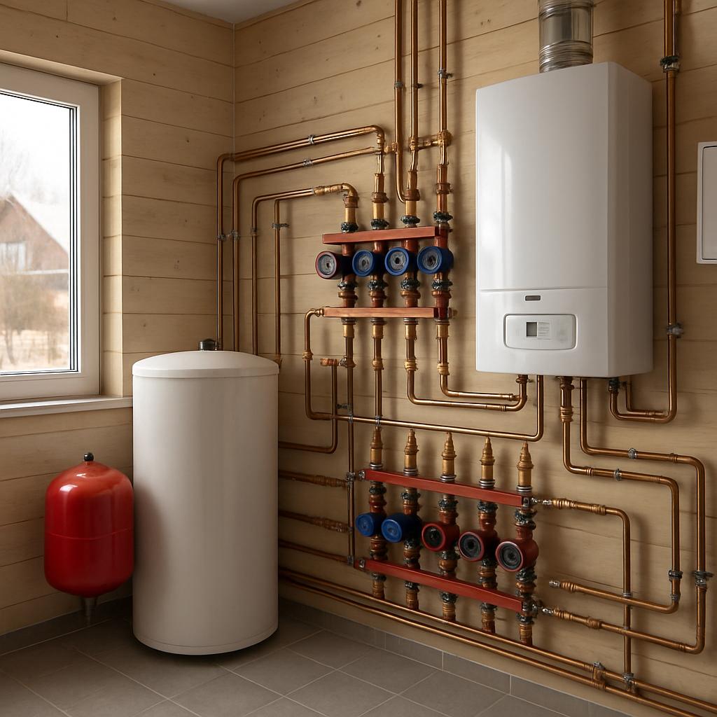 Водяное отопление частного дома в Алексино Водяное отопление частного дома в Алексино