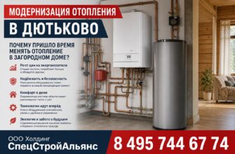 Модернизация отопления в Дютьково