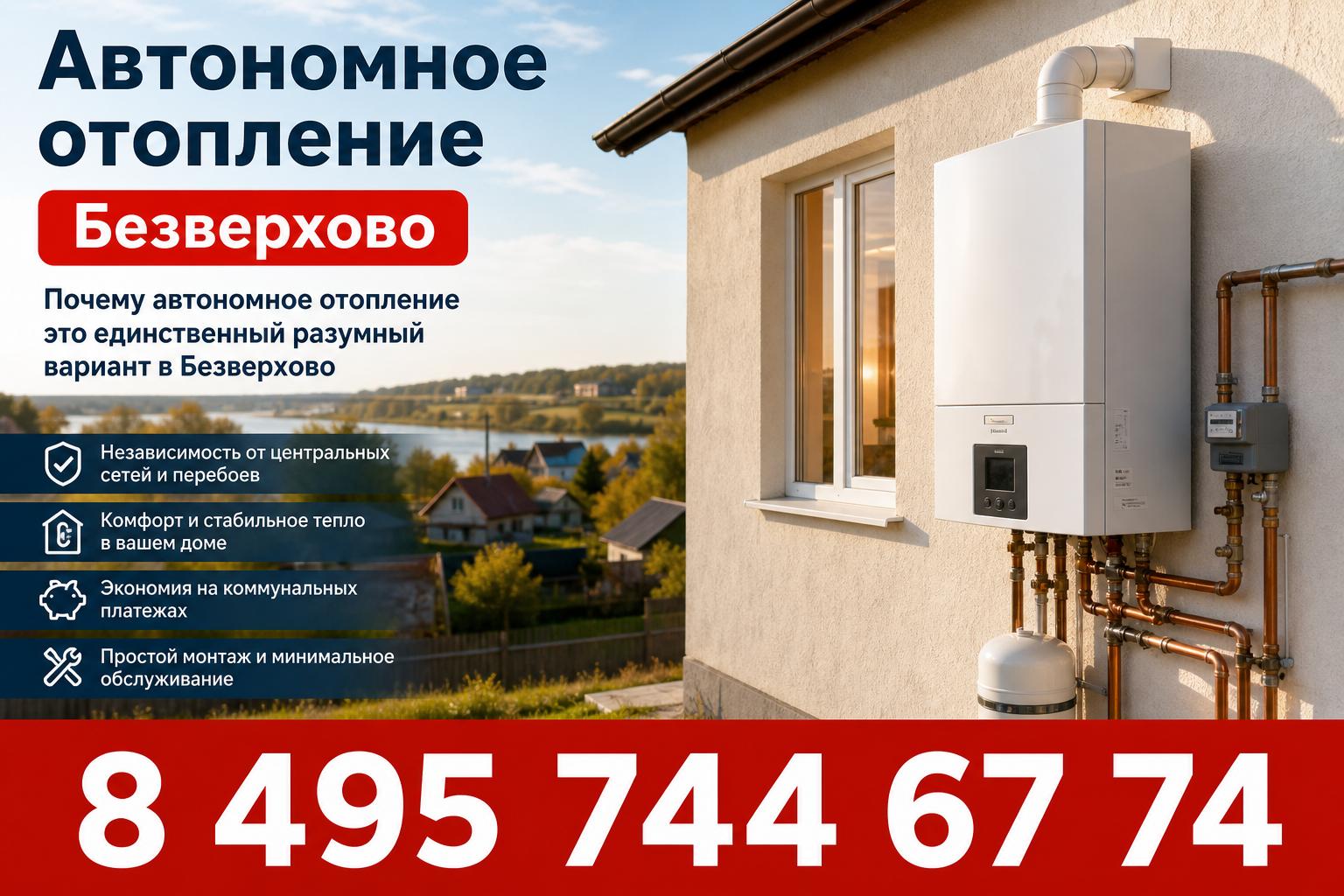 Почему автономное отопление это единственный разумный вариант в Безверхово