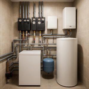 Отопление и котельная частного дома 280 м²