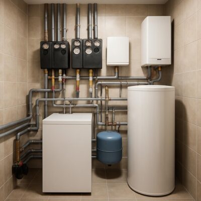 Отопление и котельная частного дома 280 м²