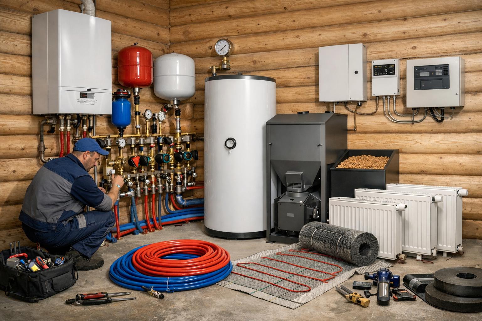 Комплексный монтаж отопления в Конаковском районе — быстро, качественно, от «Инженерных коммуникаций»