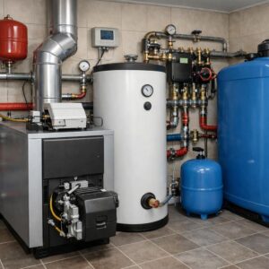 Тепловой пункт частного дома на жидкотопливном котле