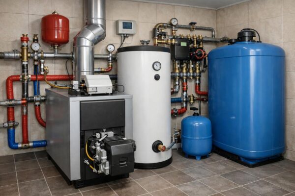 Тепловой пункт частного дома на жидкотопливном котле