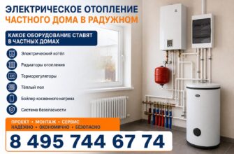 Электрическое отопление частного дома в Радужном