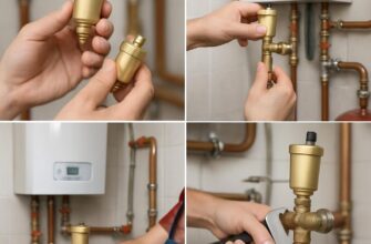Установка автоматического воздухоотводчика при сборке котельной: пошаговое руководство