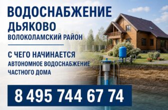 Водоснабжение в Дьяково Волоколамского района