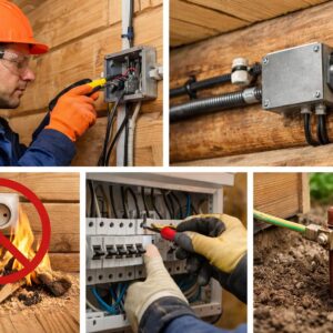 Электромонтаж в деревянном доме