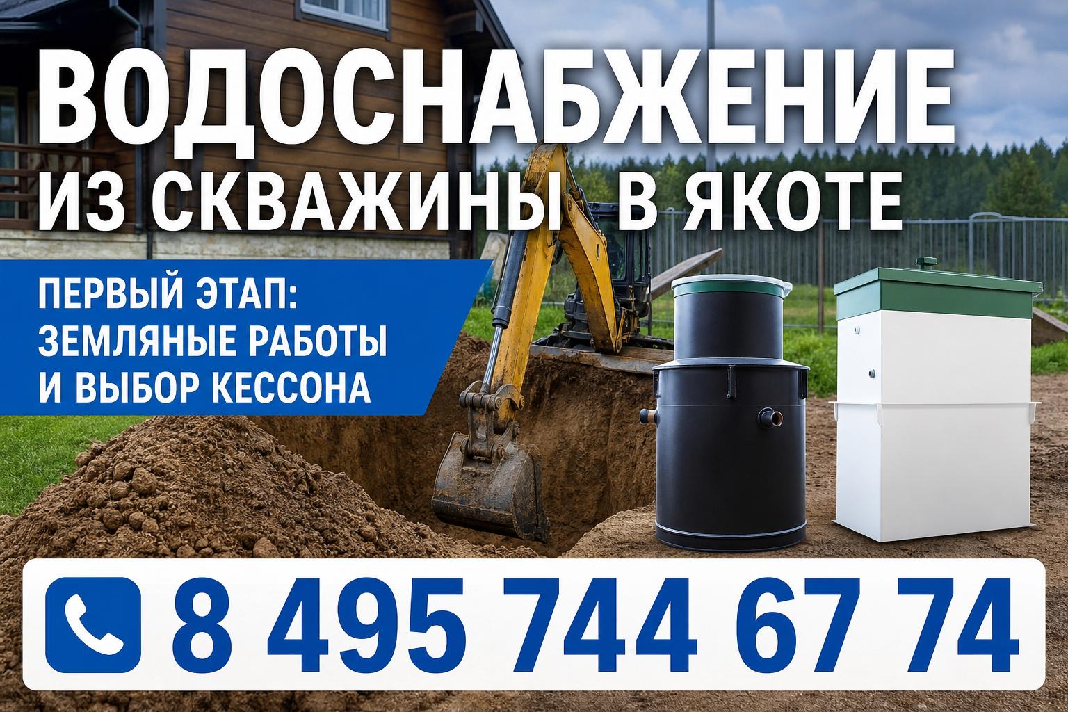 Первый этап: земляные работы и выбор кессона Первый этап: земляные работы и выбор кессона