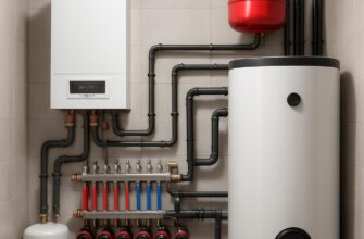 Отопление и котельная частного дома 350 м²