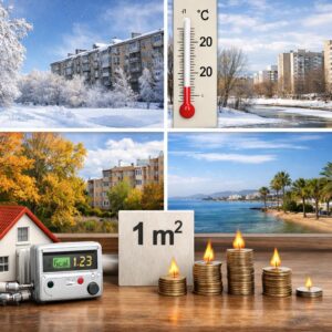 Сколько гигакалорий нужно для отопления 1 м²