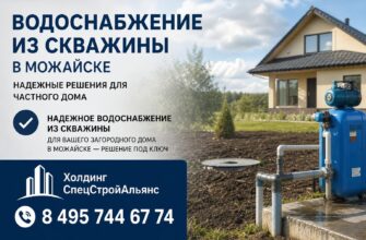 Водоснабжение из скважины в Можайске