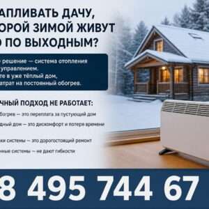 Как отапливать дачу, на которой зимой живут только по выходным?