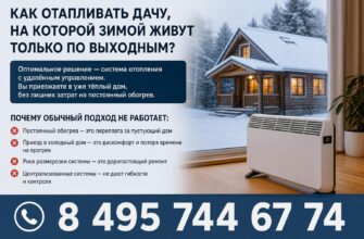 Как отапливать дачу, на которой зимой живут только по выходным?