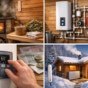 Отопление бани электрическим котлом