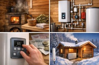 Отопление бани электрическим котлом