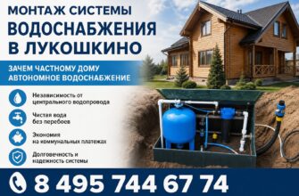 Монтаж системы водоснабжения в Лукошкино